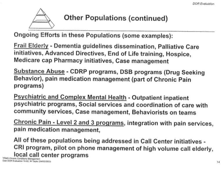 KP National Strategy - Guiding Vision as an Organization to achieve by 2005