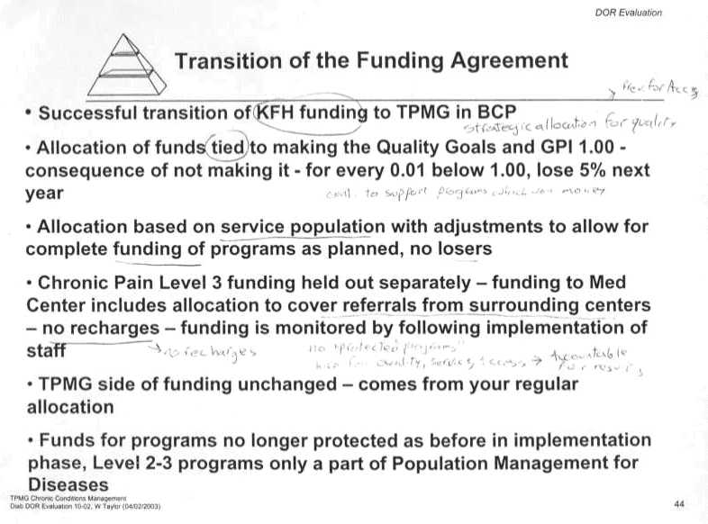 KP National Strategy - Guiding Vision as an Organization to achieve by 2005