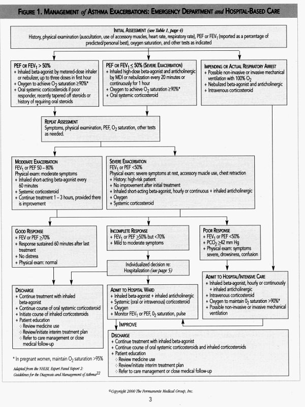 Kaiser Permanente Management of Asthma Exacerbations:Emergency Department and Hospital-Based Care