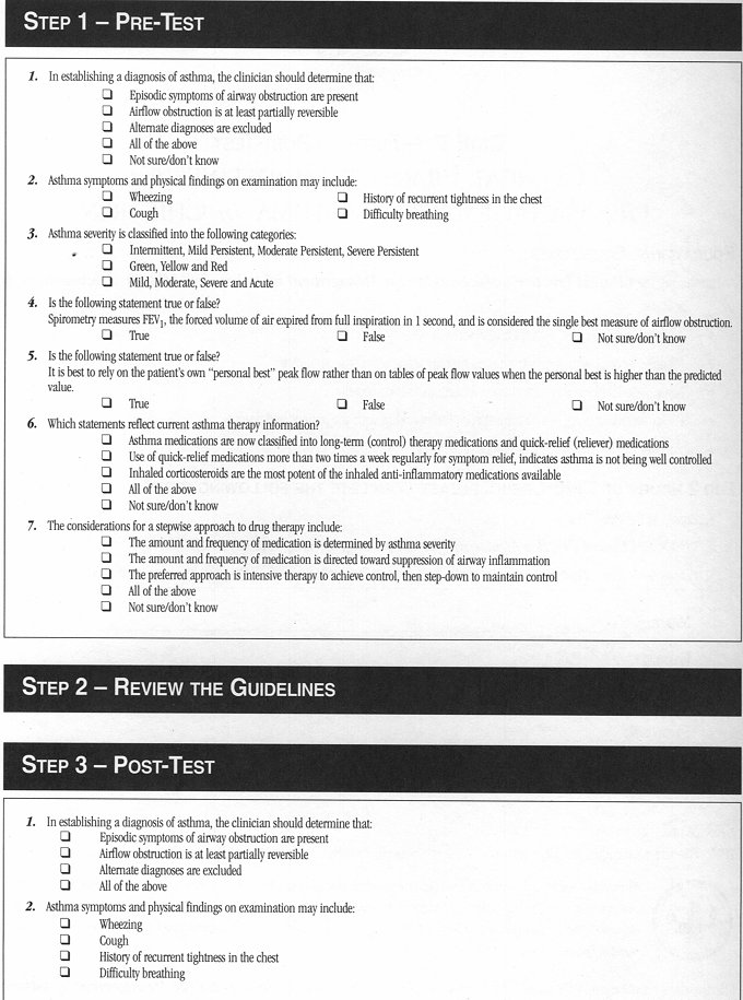 Page 2 Kaiser Permanente CME test for Asthma in Children