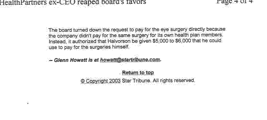 Mr. Halvorson - Kaiser's New CEO - Caught with Huge Perks in Minnesota - Fooling His Own Staff 4