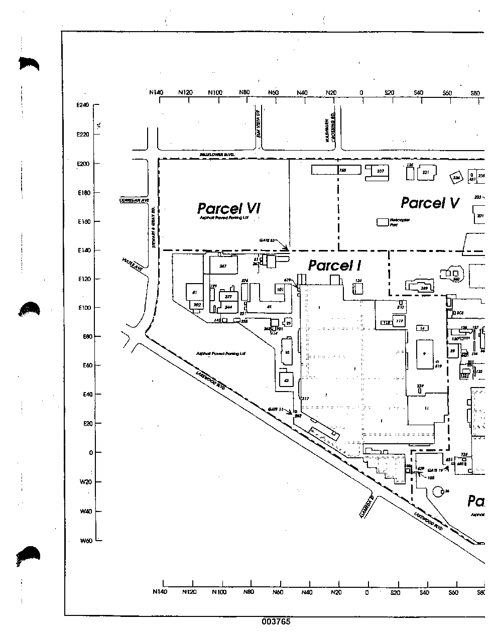 Location of Parcels of NASA/Kaiser Downey