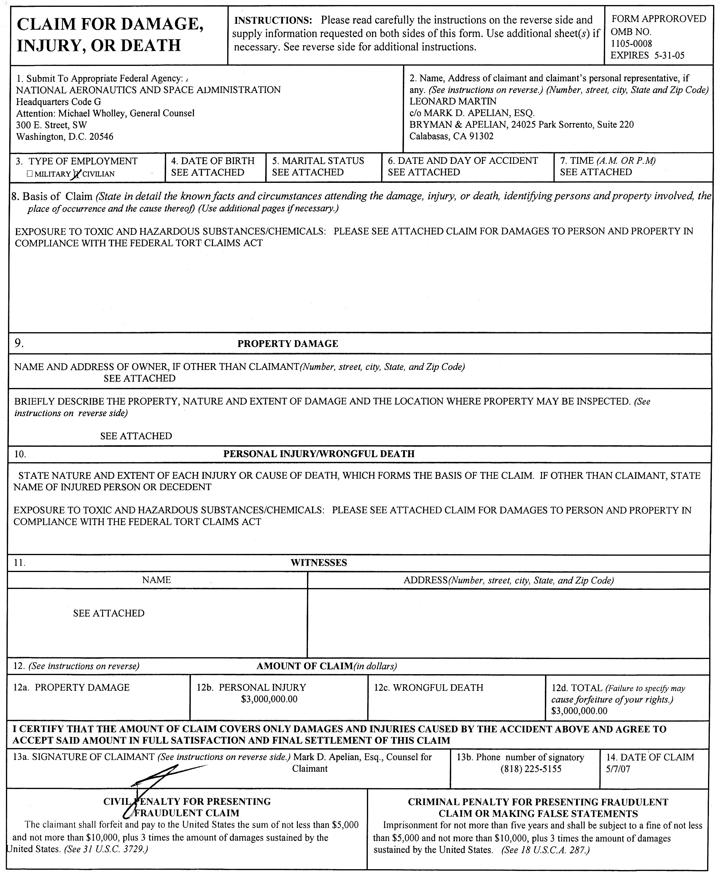 Medical Claim Form