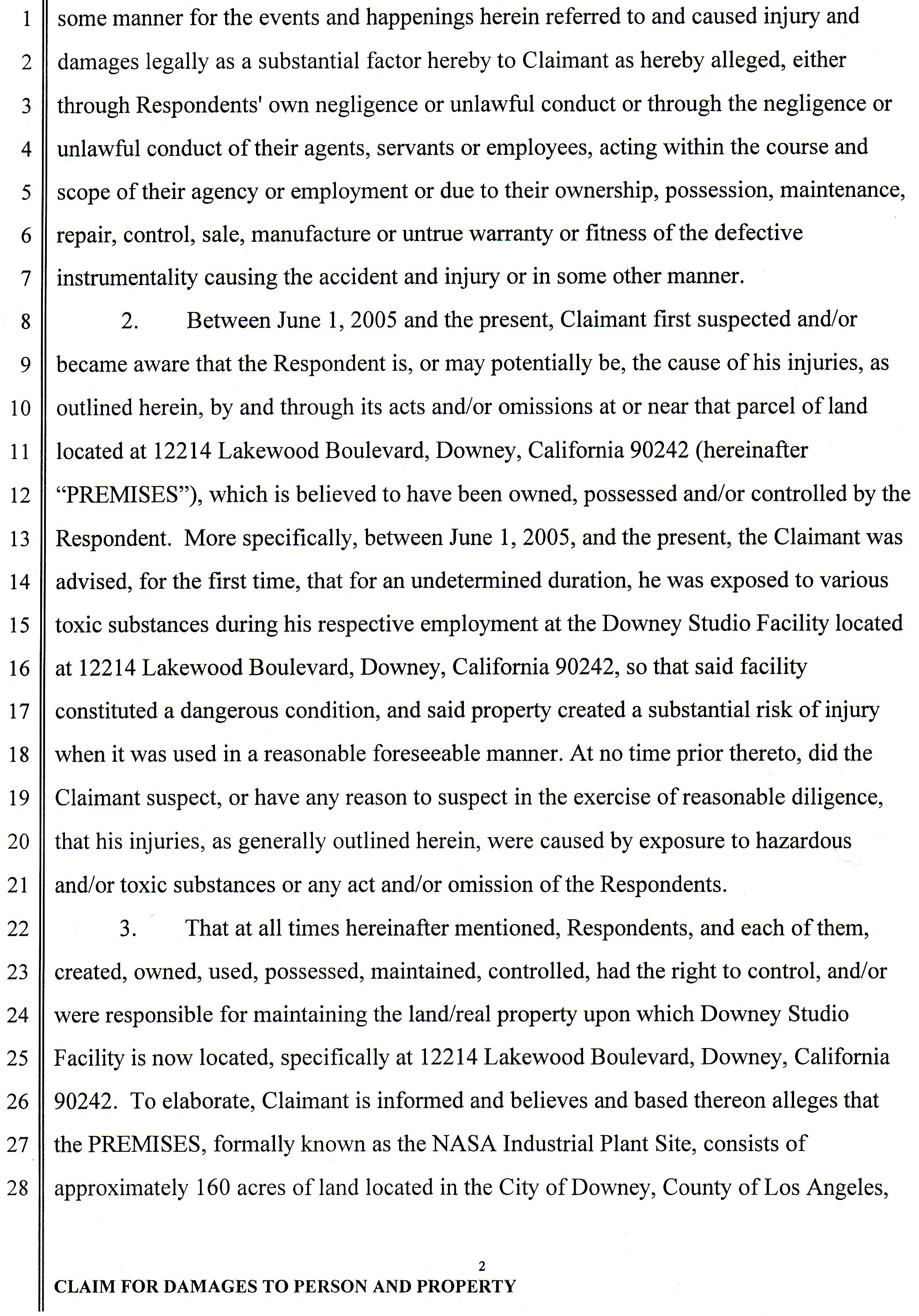 May 9, 2007 filing against the General Services Office of The United States of America