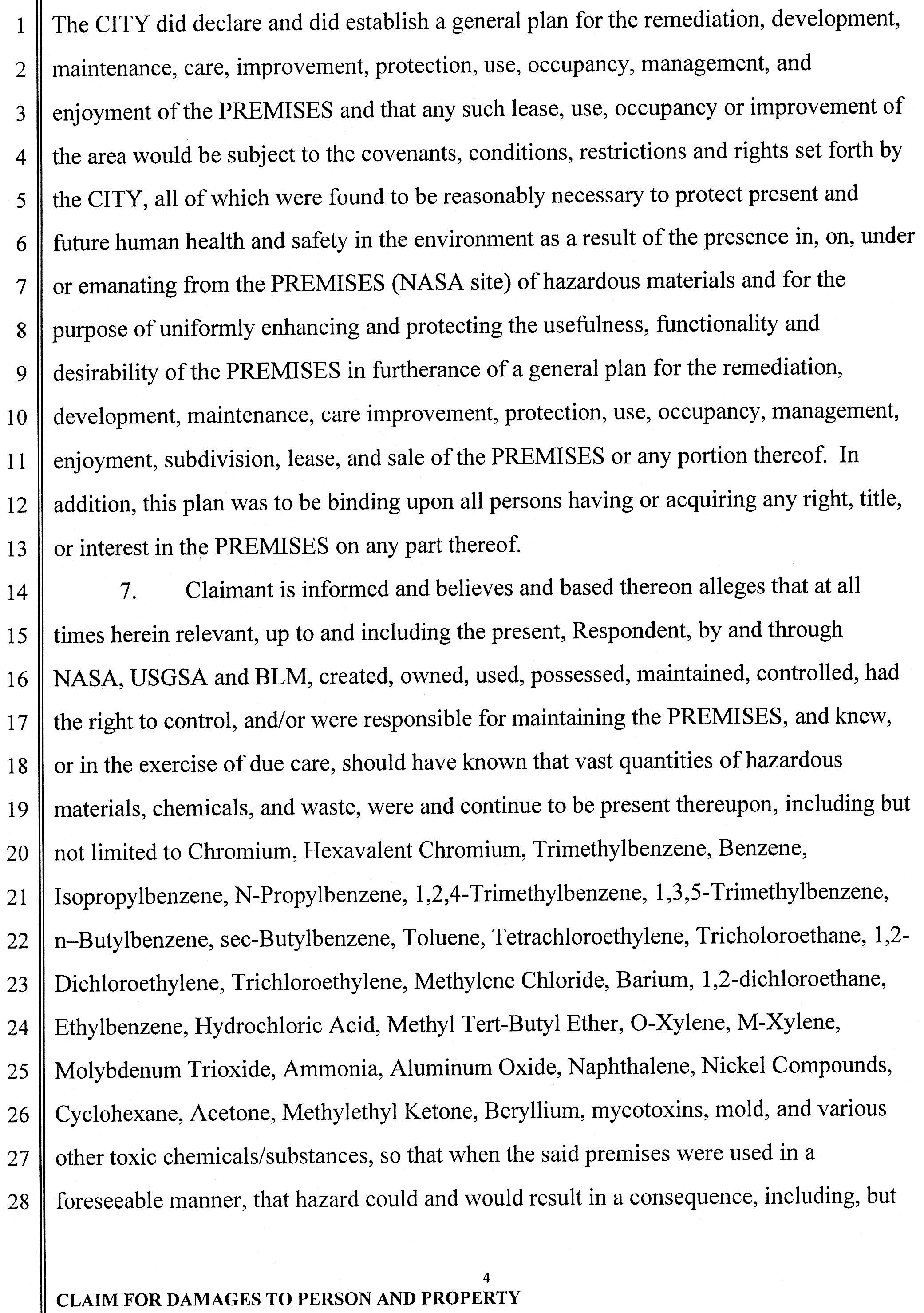 May 9, 2007 filing against the General Services Office of The United States of America