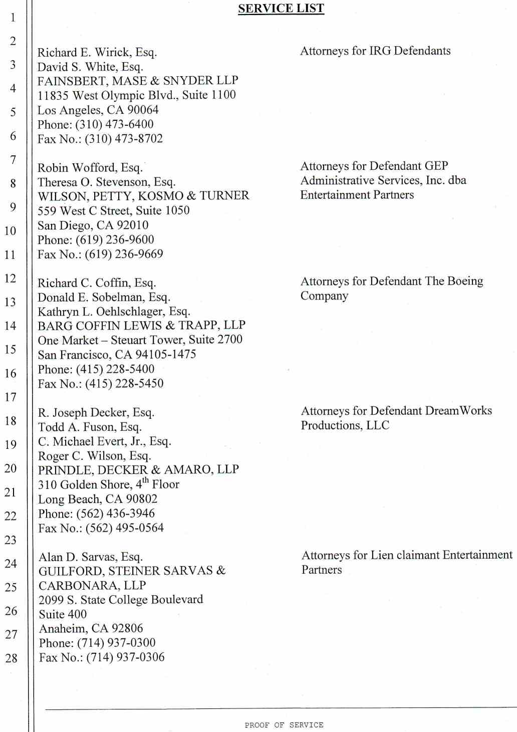 Notice of Demurrer and Demurrer to Plaintiffs' First Amended Complaint by Defendant City of Downey ;Memorandum of Points and Authorities in Support Thereof Case No.: VC046716