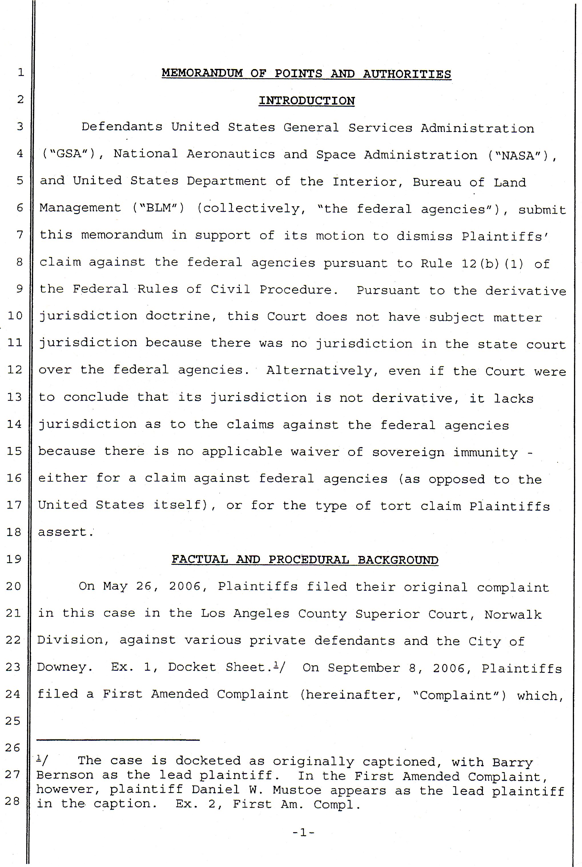 The Boeing Company Declaration of Kathryn L. Oehlschlager of 10-09-07