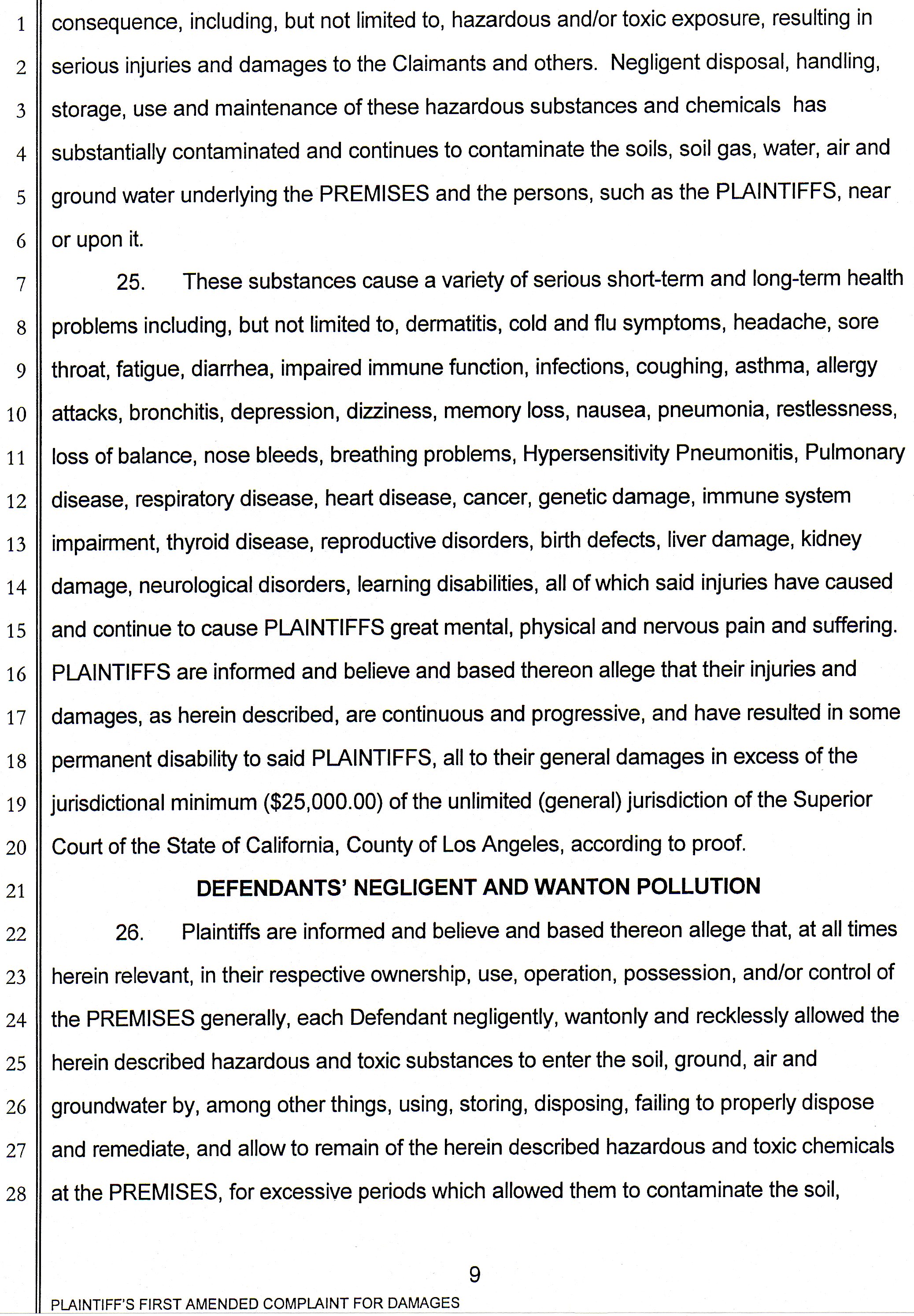 Barry Bernson, et al vs City of Downey, Downey Studios LLC, Industrial Realty Group, Los Angeles Center Studios, Ezralow Company, Dreamworks Pictures, Entertainment Partners, national Aeronautics and Space Administration, Boeing, VC 046716