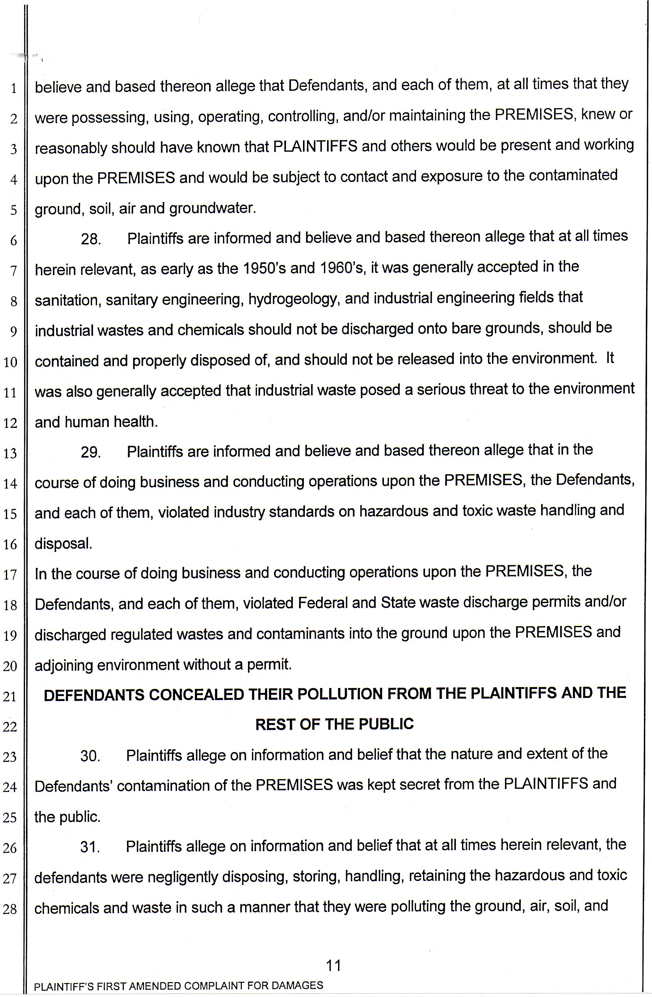 Barry Bernson, et al vs City of Downey, Downey Studios LLC, Industrial Realty Group, Los Angeles Center Studios, Ezralow Company, Dreamworks Pictures, Entertainment Partners, national Aeronautics and Space Administration, Boeing, VC 046716