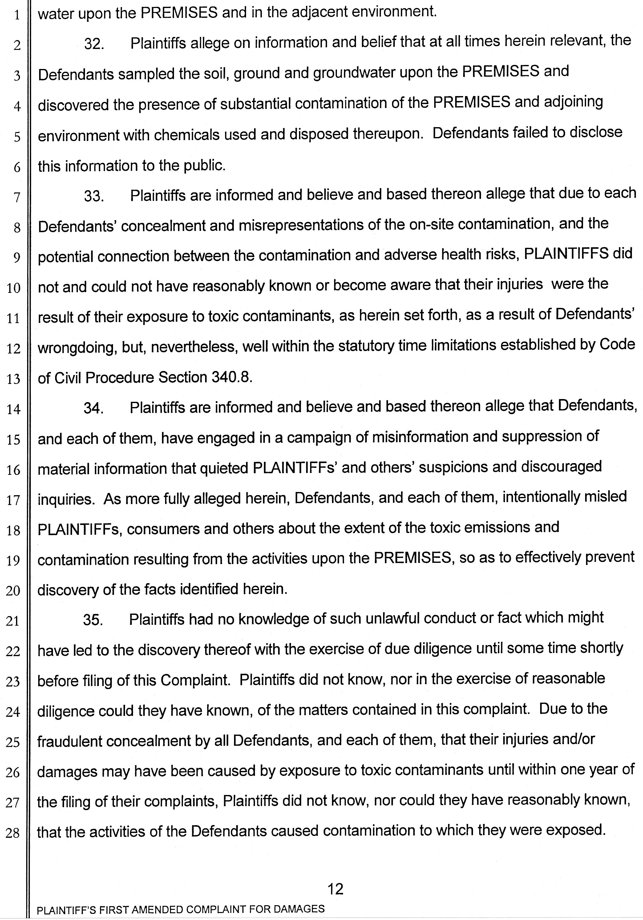 Barry Bernson, et al vs City of Downey, Downey Studios LLC, Industrial Realty Group, Los Angeles Center Studios, Ezralow Company, Dreamworks Pictures, Entertainment Partners, national Aeronautics and Space Administration, Boeing, VC 046716