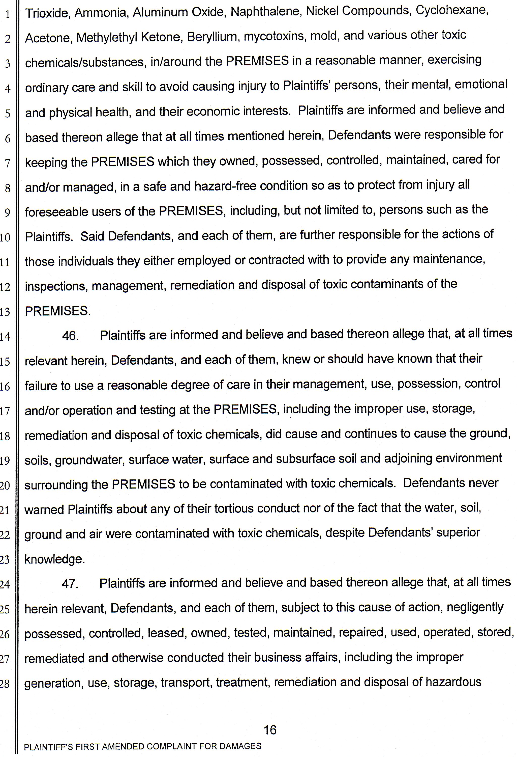 Barry Bernson, et al vs City of Downey, Downey Studios LLC, Industrial Realty Group, Los Angeles Center Studios, Ezralow Company, Dreamworks Pictures, Entertainment Partners, national Aeronautics and Space Administration, Boeing, VC 046716