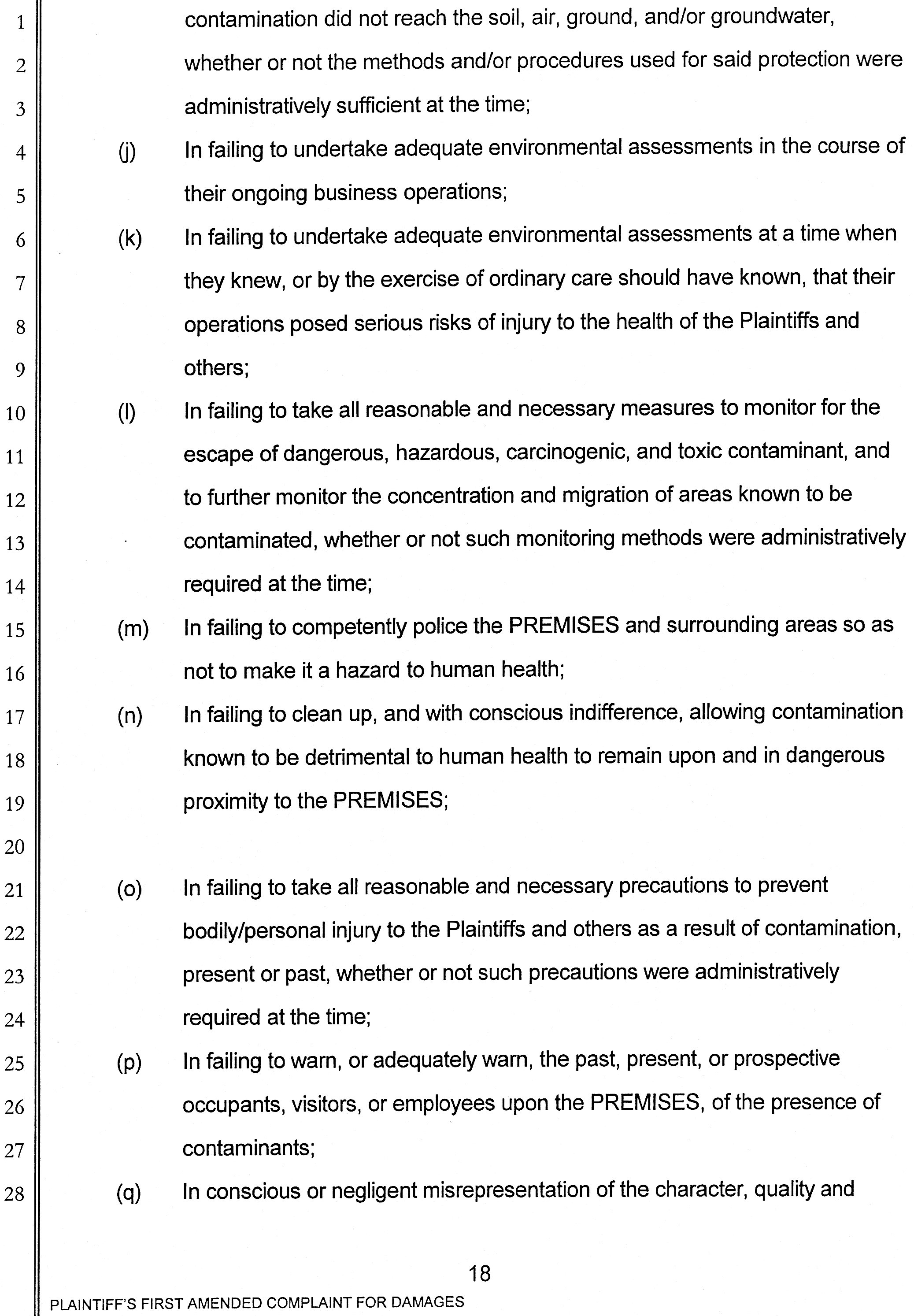 Barry Bernson, et al vs City of Downey, Downey Studios LLC, Industrial Realty Group, Los Angeles Center Studios, Ezralow Company, Dreamworks Pictures, Entertainment Partners, national Aeronautics and Space Administration, Boeing, VC 046716